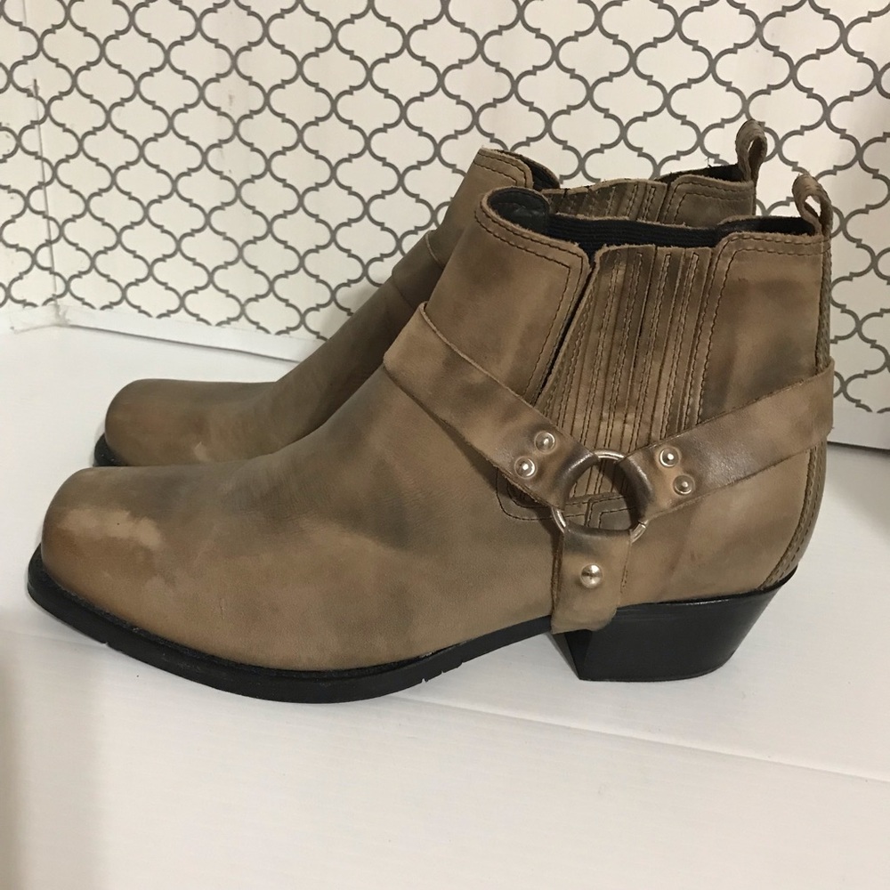 Vimar Tan Leather Harness Ankle Boots Men’s Size 44